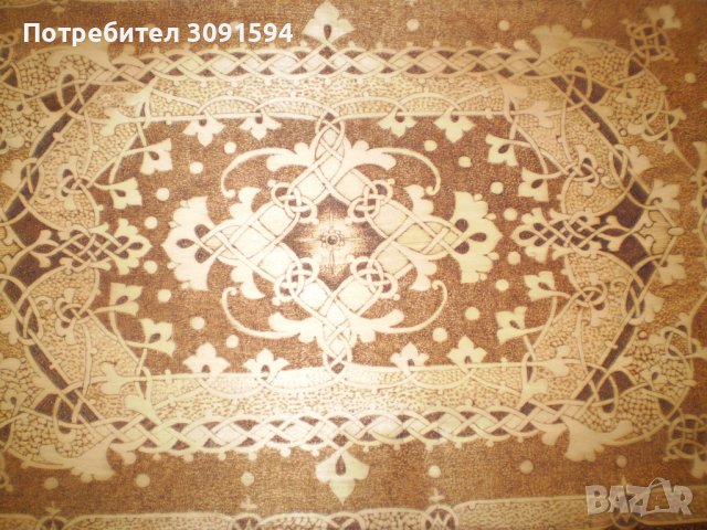 19 ти век ръчно изработен дървен поднос с дръжки пирография, снимка 4 - Антикварни и старинни предмети - 44002421