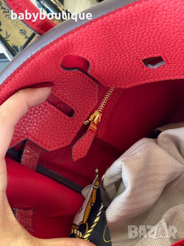 Hermes Birkin 35 Red, снимка 6 - Чанти - 32963992