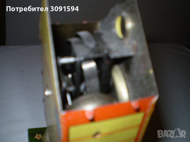 Тенекиена Играчка Часовник с пиле механика за части , снимка 7 - Колекции - 43920604