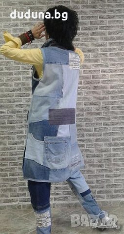 Див и як дамски елек дънков на duduna.bg!, снимка 3 - Елеци - 35035912