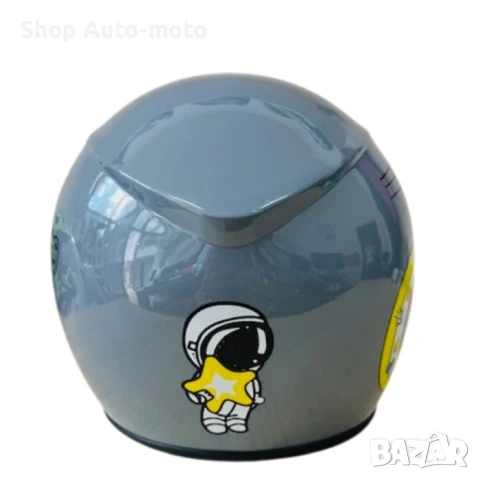 Детска каска за мотор Automat, За скутер, XS размер, Сив/космос, снимка 3 - Аксесоари и консумативи - 51202617