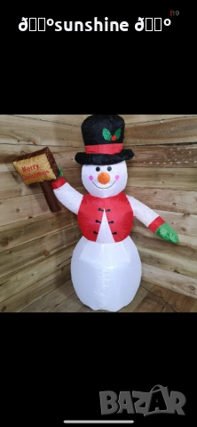 Снежен човек,надуваем,LED светлини,многоцветен, снимка 2 - Други - 52311761