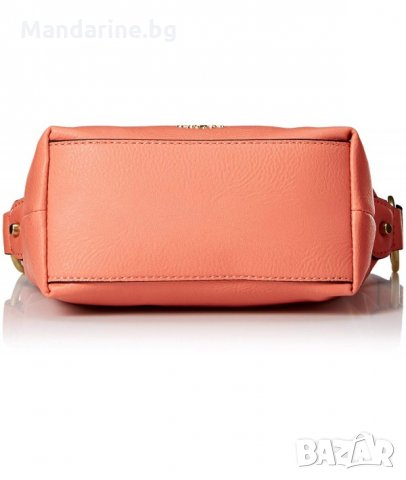 ПРОМО 🍊 GUESS 🍊 Малка кожена дамска чанта в розово златисто 20x14x9 см нова с етикети, снимка 3 - Чанти - 26374952