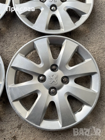 4 броя оригинални тасове за Peugeot 207 15, снимка 2 - Аксесоари и консумативи - 52729778