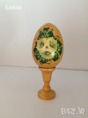 Великденско яйце, дървено №1 - златисто, снимка 14 - Декорация за дома - 38194686