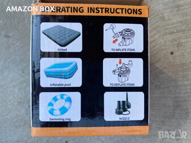 Електрическа помпа с 3 накрайника, снимка 3 - Басейни и аксесоари - 52127906