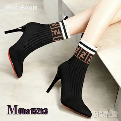 Fendi дамски боти на ток , снимка 2 - Дамски боти - 48122604