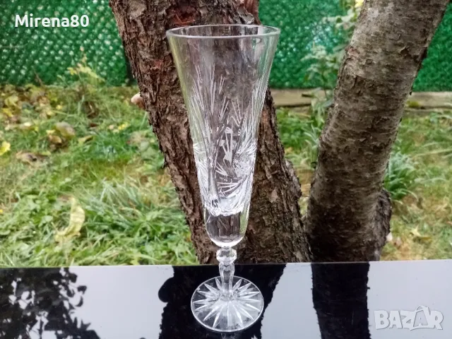 Кристални чаши за шампанско или коктейл - 5 бр., снимка 3 - Чаши - 47914652