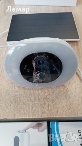 Соларна безжична водоустойчива камера WI FI 6MP iCSee LED осветяване, снимка 2 - IP камери - 44050994