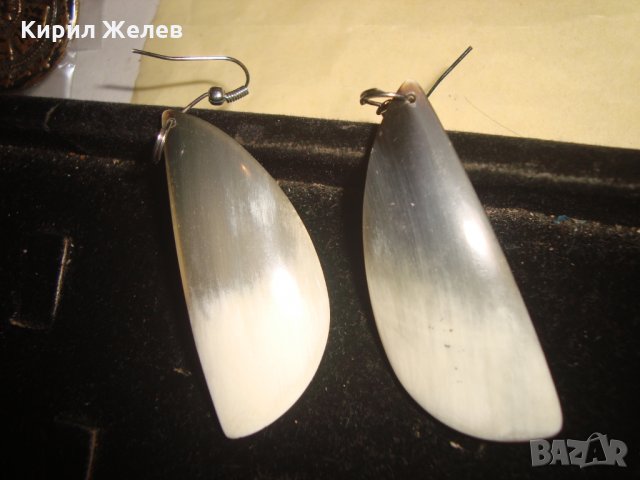 МАЙСТОРСКИ ОБЕЦИ от РОГ РЪЧНА АРТ ИЗРАБОТКА 6830, снимка 7 - Обеци - 32525128