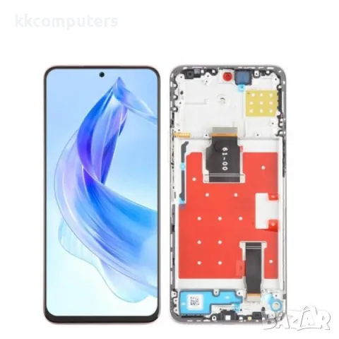 LCD Дисплей за Huawei Honor 90 Lite 5G / X8a 4G (2023) / Тъч скрийн + Рамка / Син / Оригинал Service