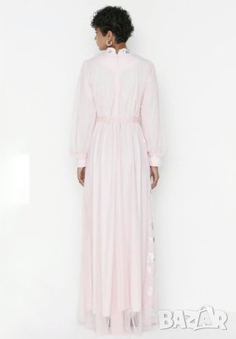 Дамска нова дълга розова рокля размер М/38, снимка 4 - Рокли - 43931847