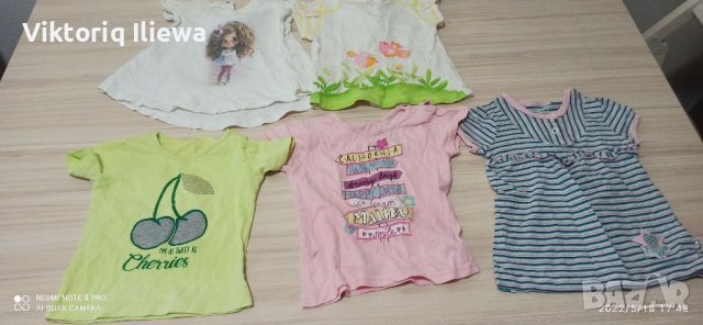 лот бебешки тениски, снимка 1 - Бебешки блузки - 36804148