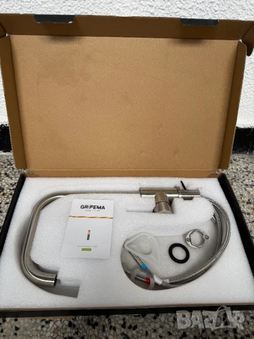 Кухненски Смесител Grifema R999-64-B, Енергийна Ефективност, Инокс, Едноръкохватков!, снимка 2 - Смесители - 50547651