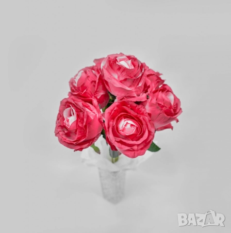Елегантни изкуствени букети от рози – идеални за декорация и подарък, снимка 4 - Други стоки за дома - 52137813