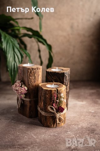 Дървени свещи ,маси ,лампи и декоративни изделия от рециклиран материа, снимка 8 - Други услуги - 42994487
