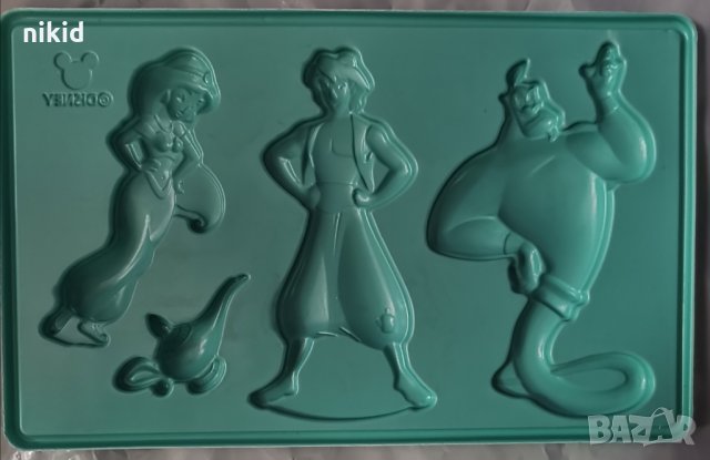 Аладин и Вълшебната лампа пластмасов молд форма за фондан шоколад украса декор, снимка 2 - Форми - 33071045
