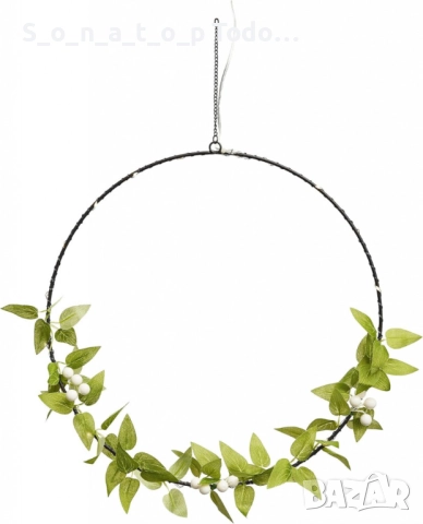 LED декоративен пръстен 20 топли бели светодиода, снимка 2 - Други стоки за дома - 51436296