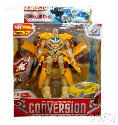 Трансфомер робот кола със светлини и звуци 