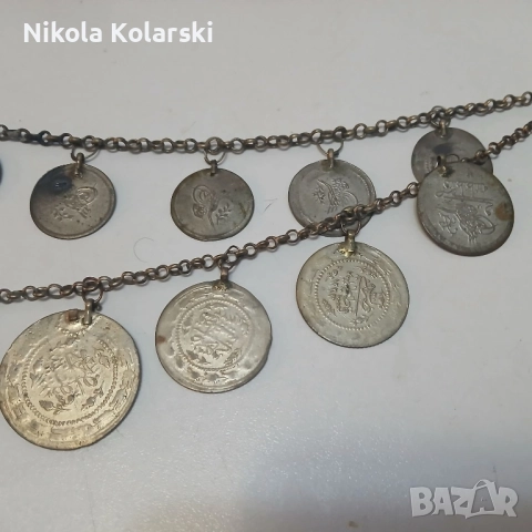 Автентичен възрожденски кюстек/синджир/копче и кръст, снимка 6 - Антикварни и старинни предмети - 52284350