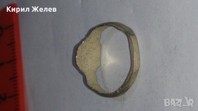 Стар пръстен уникат над стогодишен сачан - 59871, снимка 4 - Пръстени - 29003457