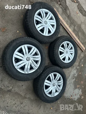 OEM железни джанти 14" 5х100 - VW, Skoda, Seat с тасове, снимка 3 - Гуми и джанти - 48338965