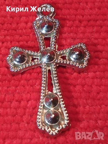 ПОСРЕБРЕН АЖУРЕН КРЪСТ от БЛАГОРОДНА СТОМАНА в СТАРИНЕН СТИЛ 40316, снимка 3 - Колиета, медальони, синджири - 42377874
