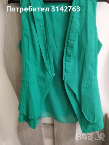 Ленена блуза тип елек. Размер M/L, снимка 6 - Ризи - 43030239