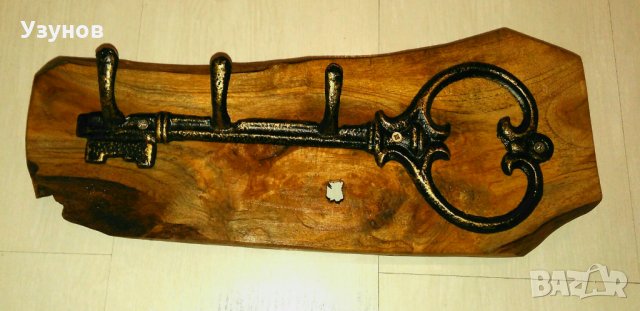 Закачалка от дърво (дървена закачалка) за механа в битов / винтидж стил, снимка 3 - Декорация за дома - 28831698