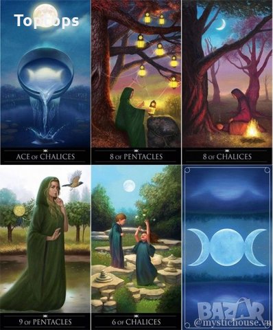 Таро карти: Witches Tarot & Silver Witchcraft Tarot & Everyday Witch Tarot, снимка 10 - Карти за игра - 33679329