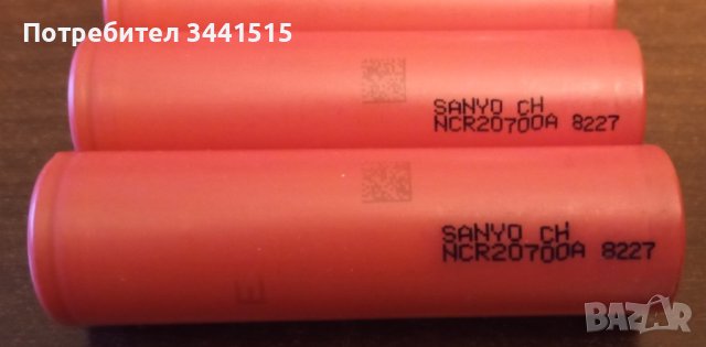 Sanyo NCR20700A, 3300mAh 30A индустриална акумулаторна батерия , снимка 3 - Оригинални батерии - 44102232