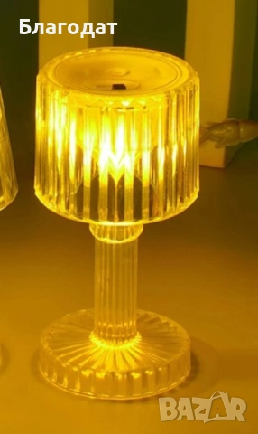 Мини LED нощна лампа с бутон за самозахранване на батерията, 8.5 см. НАЛИЧНА В ДВА ВАРИАНТА: С Трапе, снимка 4 - Настолни лампи - 52422831
