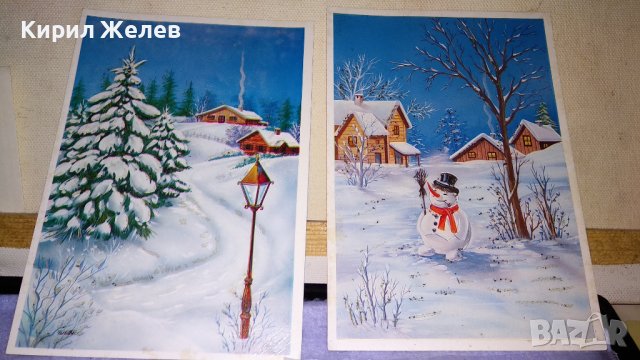 ЛОТ 4 СТАРИ ПОЩЕНСКИ КАРТИЧКИ ТЕМА КОЛЕДНО - НОВОГОДИШНИ ПРАЗНИЦИ ЧЕСТИТКИ 7501, снимка 3 - Филателия - 38808991