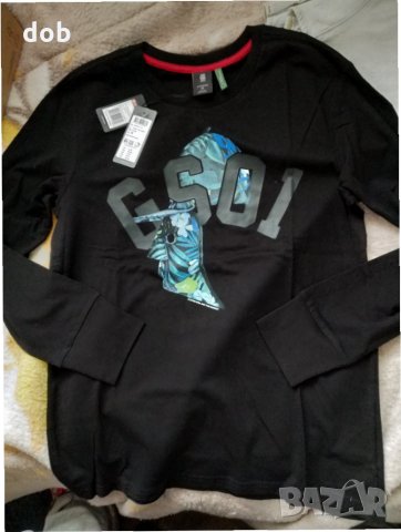 Нова тениска с дълъг ръкав G-Star RAW Graphic 75, оригинал., снимка 2 - Тениски - 33162959