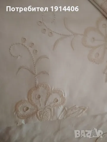 Спален комплект с бродерия - 2 бр., снимка 3 - Спално бельо - 48867072