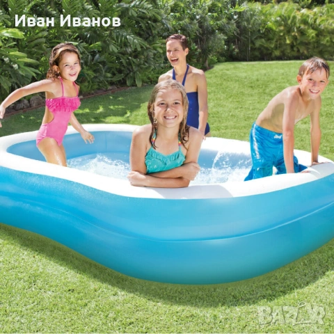 Надуваем семеен басейн - 2.03м х 1.52м х 48см - Intex, снимка 2 - Басейни и аксесоари - 53438109