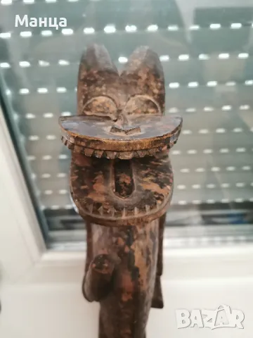 Африканска фигура Бауле от Кот ди Воар, снимка 4 - Антикварни и старинни предмети - 48335231