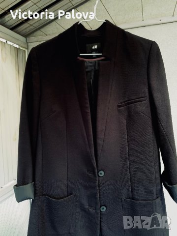 Удължено стилно сако H&M premium, снимка 9 - Сака - 37653928