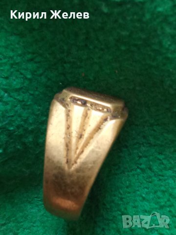 ПОЗЛАТЕН Пръстен стар бронзов ГРАВИРАН МАЙСТРОСКА РАБОТА За КОЛЕКЦИЯ 21912, снимка 5 - Антикварни и старинни предмети - 33370348
