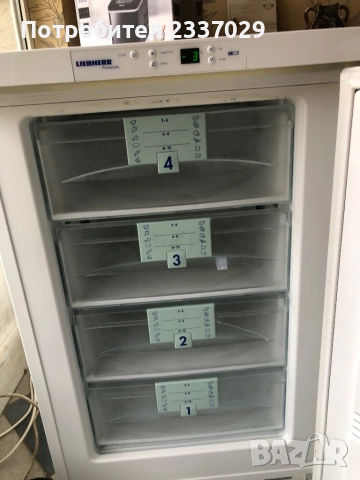 М.фризер:Либхер-4фа-1год гаранция,дисплей,шир:55см/дъл:60см/вис:85см,клас:А+++\нов модел, снимка 3 - Фризери - 52884294