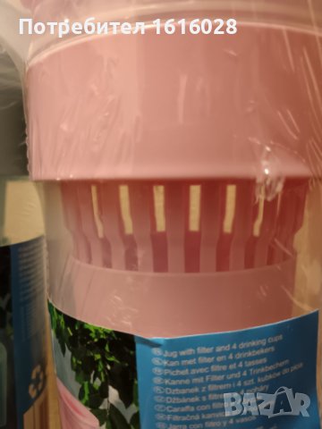 Кана за лимонада,чай,вода с цедка,с капак и 4 чаши.Къмпинг,пикник,парти., снимка 16 - Термоси - 44132440