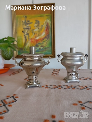 Руски сувенири, Самовар, тип Хохлома, Бижут. везна, Карти, Космич. спътник "Мир", "Сувенир пушка", снимка 3 - Колекции - 47732151