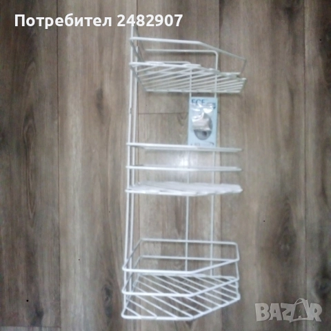 Ъглова етажерка за баня, снимка 5 - Етажерки - 52251327