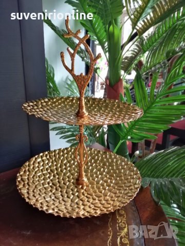 Декоративна бонбониера /стойка за сладкиши , снимка 5 - Декорация за дома - 38295927