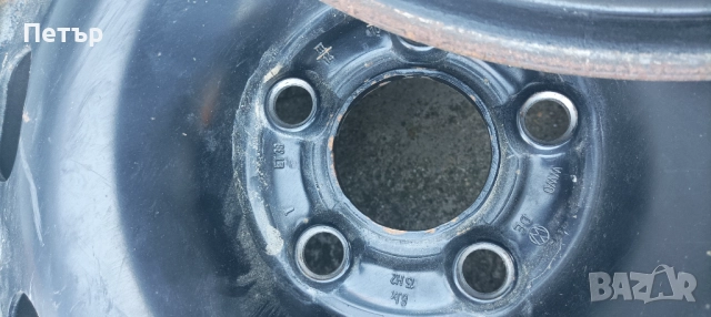 Оригинални джанти за Volkswagen 5 броя ,оригинална боя,без ръжди използвани са с гуми 195/65/15, снимка 6 - Гуми и джанти - 52477895