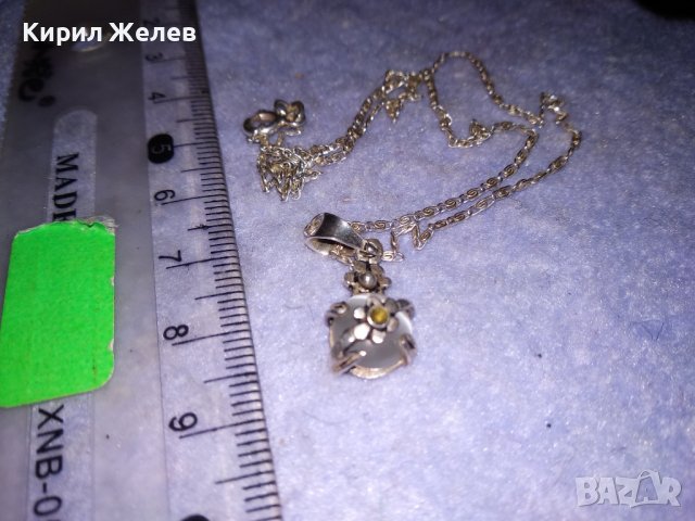 ПРЕКРАСНО СРЕБЪРНО НЕЖНО КОЛИЕ СРЕБРО 925 с ЮВЕЛИРНО ШЛИФОВАНО КОТЕШКО ОКО КАМЪК 36474, снимка 8 - Колиета, медальони, синджири - 39653912