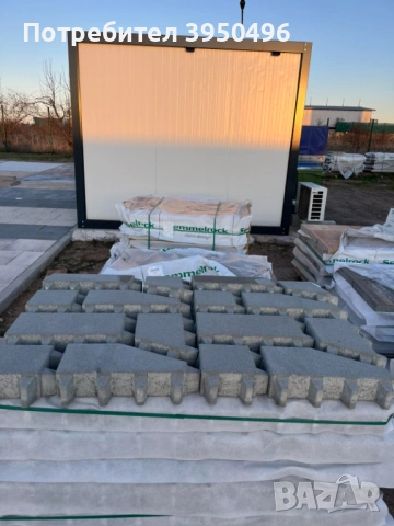 ECO Puzzel паваж,Комбиниран формат 4 размера в комплект: височина 8 cm - #Semmelrock