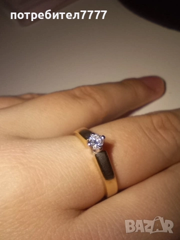 Дамски диамантен златен пръстен, снимка 15 - Пръстени - 53136260