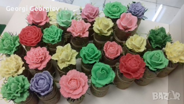 Ароматни цветя от глицеринов сапун , снимка 9 - Изкуствени цветя - 39598234