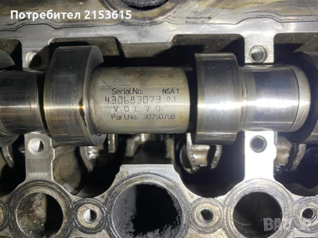 Цилиндрова глава ВОЛВО VOLVO S80 XC60 C40 C30 C70 C80 B70 XC70 V70  2.4 D5 дизел 185 08687846 , снимка 10 - Части - 43606001